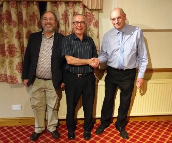 President Kevin with David Crawford and Ifor John