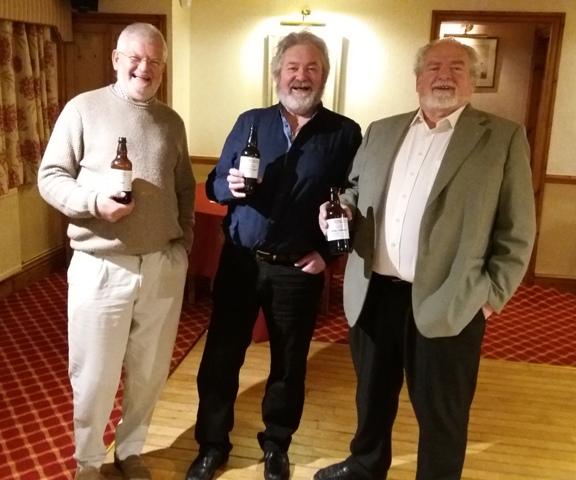 President Robin with local brewer Alyn Ashworth and Rotarian Alwyn Thomas