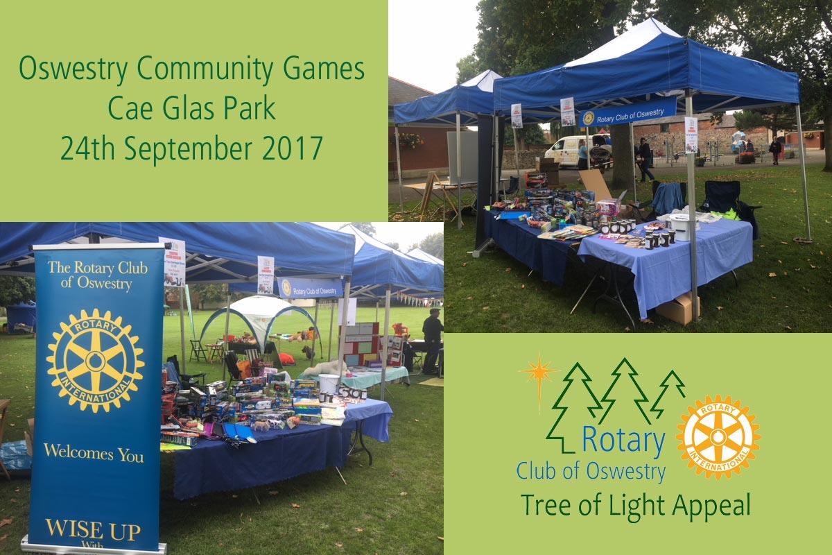 Rotary stall at Community Games