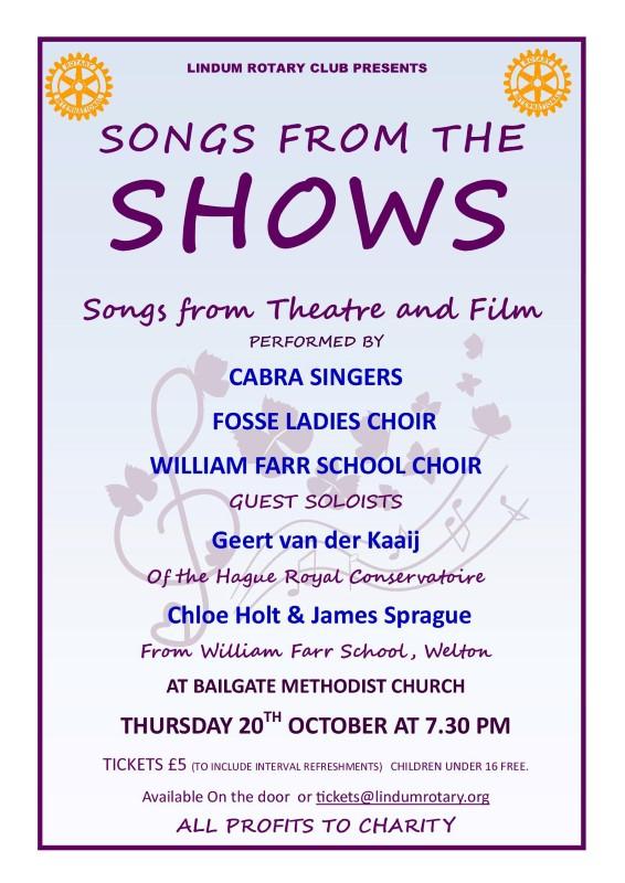 Songs from the Shows - A Concert from Local Choirs