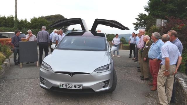 The All Electric Car being investigated by club members