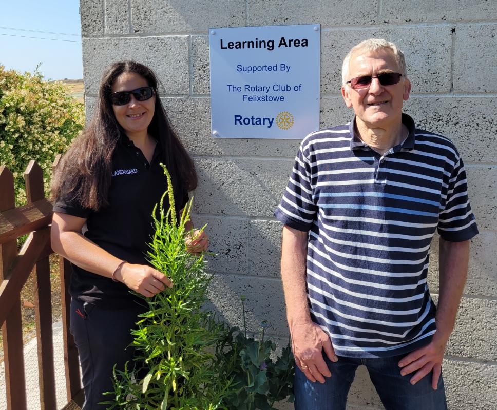 Rotary supporting Landguard Nature Reserve