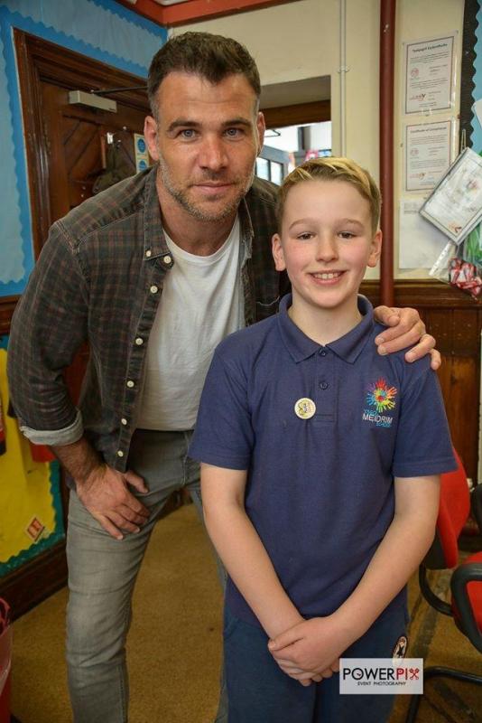 Leo and his Hero Mike Phillips