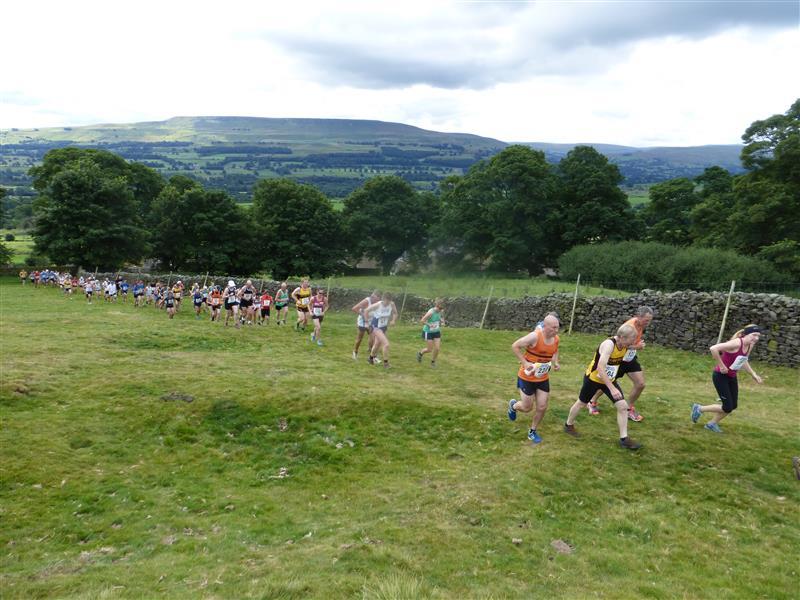 Runners on first hill