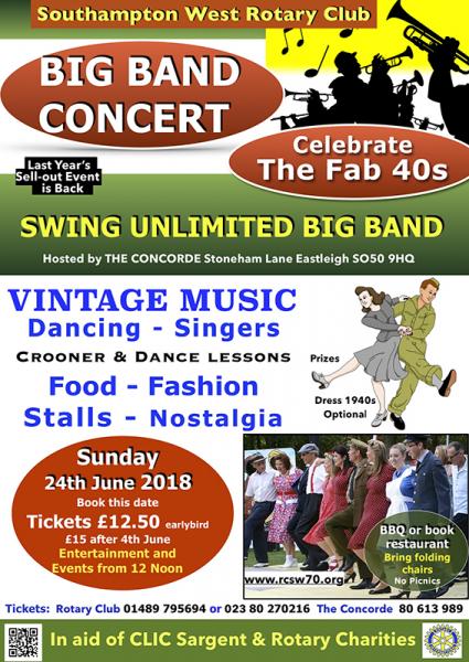 Poster for Fabulous Forties Concert