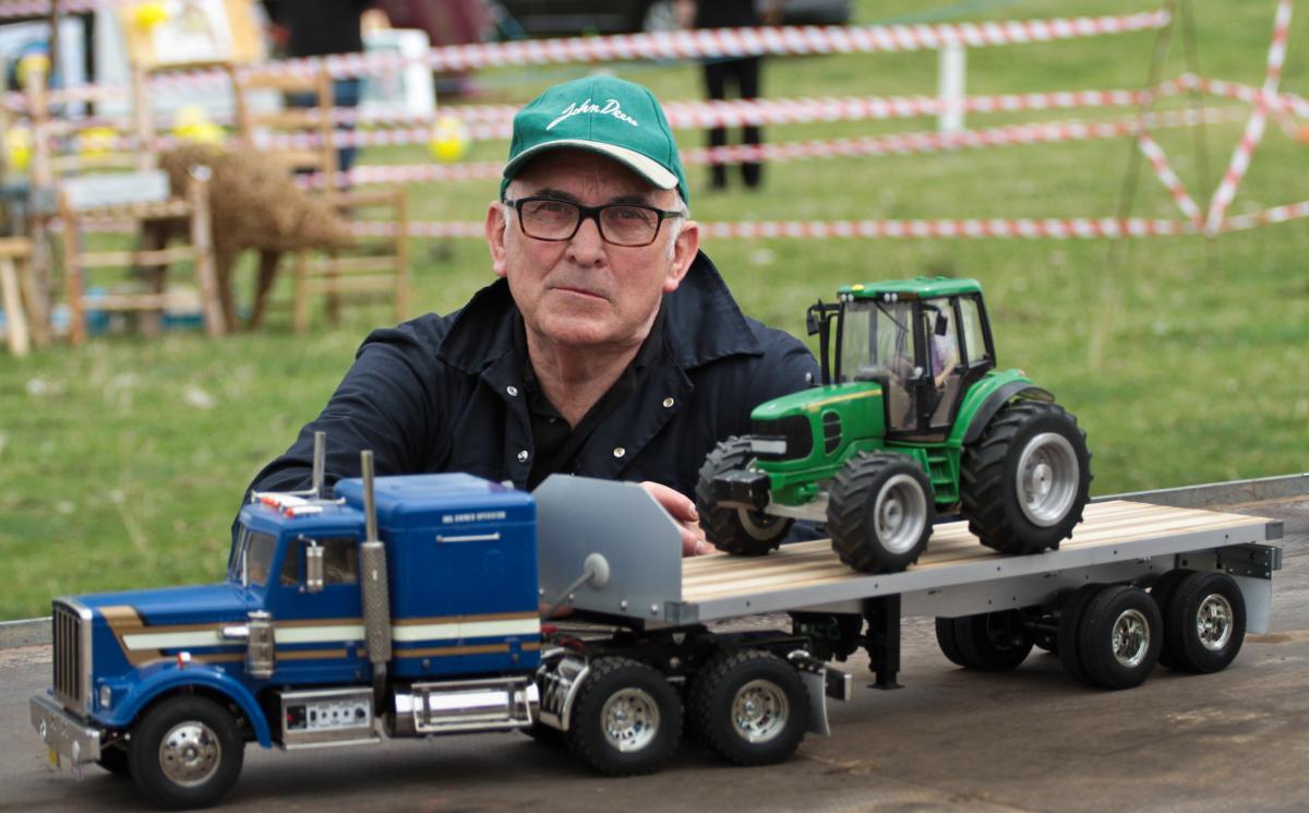 Real and model Tractors on show At St Asaph Country Fayre