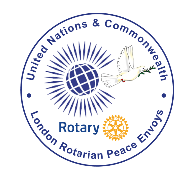 United Nations & Commonwealth London Rotarian Peace Envoy Logo