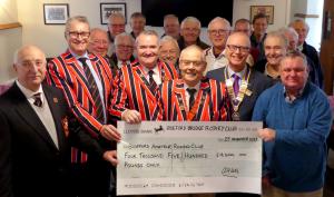 Bideford Rowers get a boost from Bideford Bridge Rotary Club