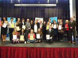 Competitors, judges and The Deputy Civic Mayor and his Mayoresss