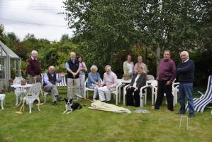 Afternoon tea and croquet at the Morgan's home