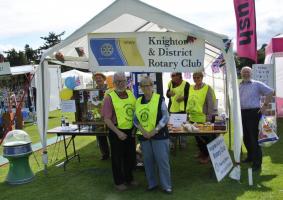 Rotary awareness stall at Knighton Show