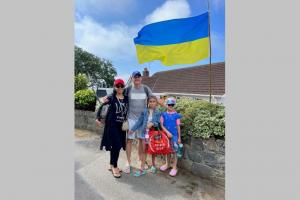 Rotary hosts a Ukrainian Refugee Family