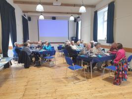 Frugal lunch meeting and speaker at the Leintwardine Community Centre