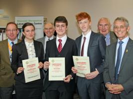 The winners of the Senior Competition - Oswestry School