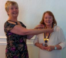 The end of an era for Angela Fryer as she hands over to Pauline Gardner. Congratulations President Pauline.