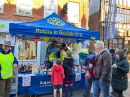 Rotary's Tombola at the Godalming Christmas Festival