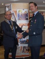 The Rotary Club of Rayleigh Mill contributes to the purchase of the new Minibus for Rayleigh Air Training Corps