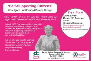 Dame Agnes Hunt - founder of Derwen College