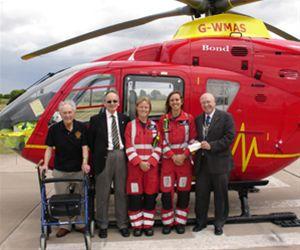 Visit to Air Ambulance, RAF Cosford - Tree of Light 2010