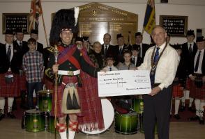 2013 Presentation to Banchory Pipe Band