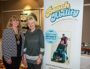 President Toni and Margaret Le Herissier from Beach Ability