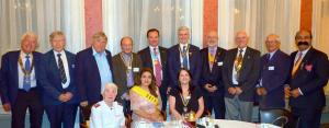 District Governor Robert with the 10 Bradford Club Presidents