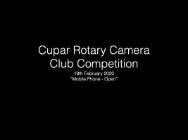 Camera Club 19th February 2020