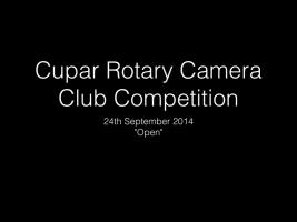 Camera Club Competition 24th September 2014