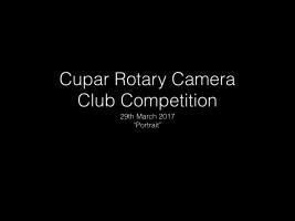 Camera Club 29th March 2017