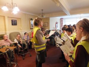 Carol Singing at Bungay Care Homes, Chevington Lodge and St Mary's House