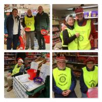 Christmas collection at the Knighton CO-OP