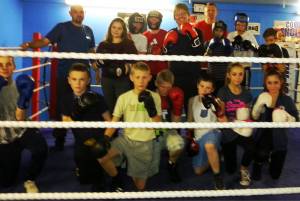 Rtn Chris amongst the club members in the ring