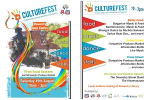 Oswestry's first CultureFest event.