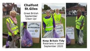 Picking Litter in Gerrards Cross, Chalfont St Peter and Chalfont St Giles