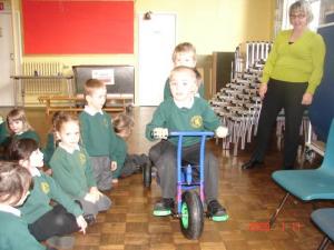 Swanage Rotary Present Tricycle to Local School