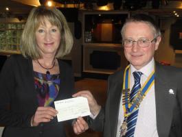 Business Meeting & Presentation of £500 cheque to Sally Dowsett of Barrow Farm Riding School
