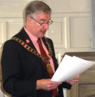 Business Meeting & Visit by District Governor Peter Dowse