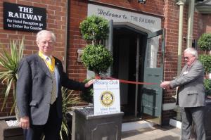 Cutting the Ribbon - re-opening our Club Venue - after refurbishment