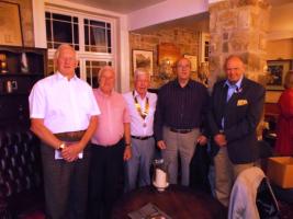 Presidents Brian Thornley (Weymouth), David Sarson (Lyme Regis), Bob Ponchaud (Brit Valley)  Roger Stoodley (Bridport)Dennis Stevens (ADG)
