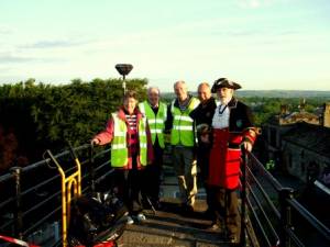 Queens Diamond Jubilee - Beacon at Clitheroe Castle - Monday 4th June 2012