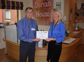 A Â£500 cheque was handed over on Tuesday 16th June 2015 to the main organiser of 