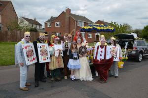 The Carnival Cast of Alice in Wonderland characters - with a bit of theatrical licence!