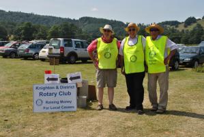 Ivan, Martin and Bruce promoting Rotary and helping out....
