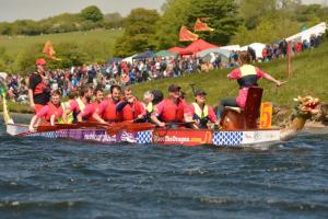 Contestants at last year's Welsh Dragon Boat Championship held by Narberth & Whitland Rotary Club at Llysyfran Country Park, Pembrokeshire