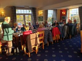 Golfing Rotarians Christmas lunch at the Rhydspence
