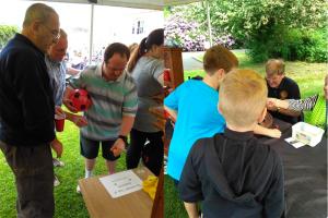 Oswestry Rotary Stall at the Derwen Summer Fete.