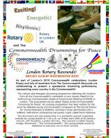 Rotary & The Commonwealth - Tree Planting & Drumming 
