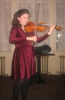 Emma Baird playing 'my love is like a red, red rose''