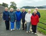 Some of our group walking in Grange