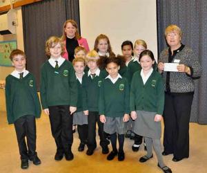 8 November 2010 - local school donates over £150 to Club's Polio Fund